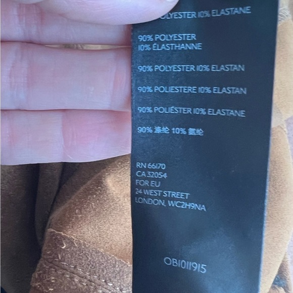 FREE PEOPLE Womens Rumi Ruched Faux Leather Mini Skirt Size XS Western Festival - Picture 7 of 8